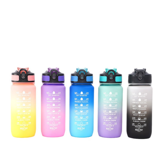 600ml Motivational Sports Water Bottle – BPA-Free