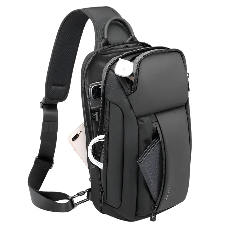 Backper Mist Modern Polyester Backpack — back panel