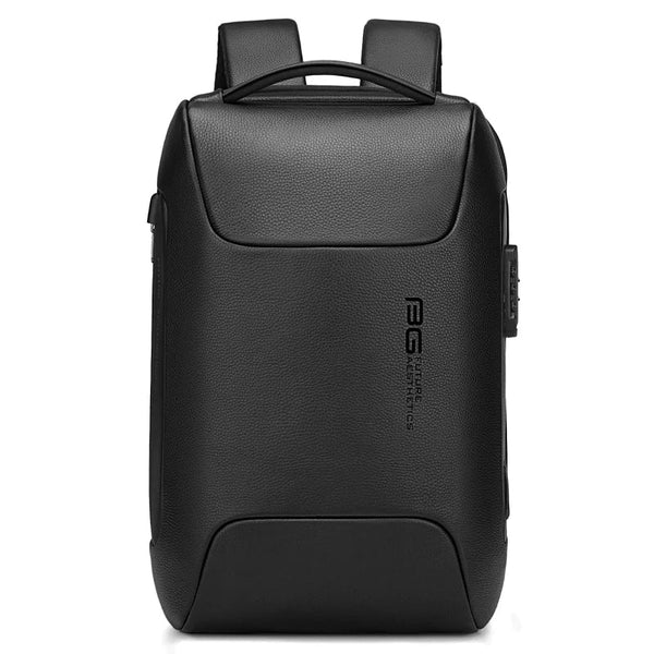Backper Cipher Anti-Theft PU Leather Backpack
