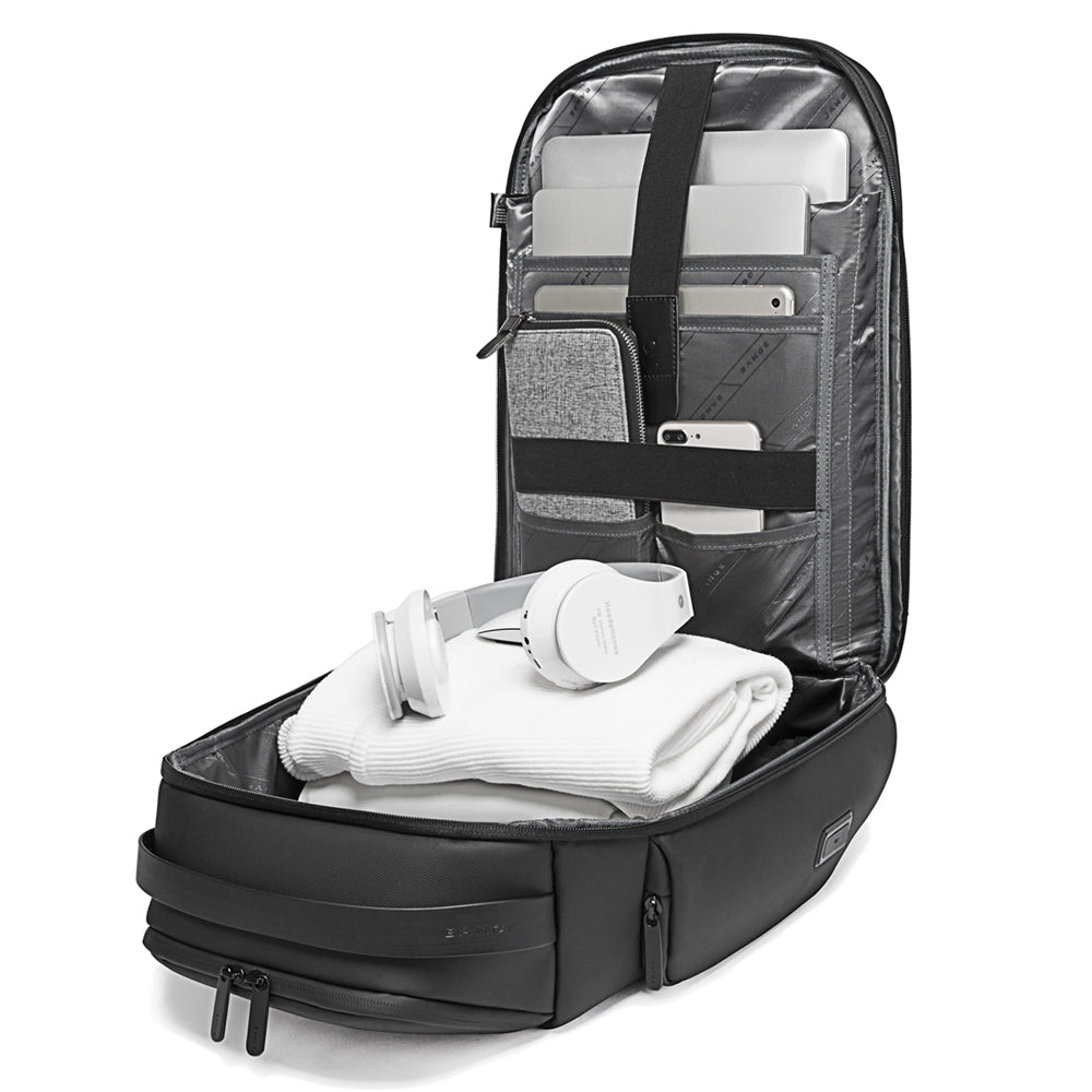 Backper Cliff Modern Polyester Backpack — back panel