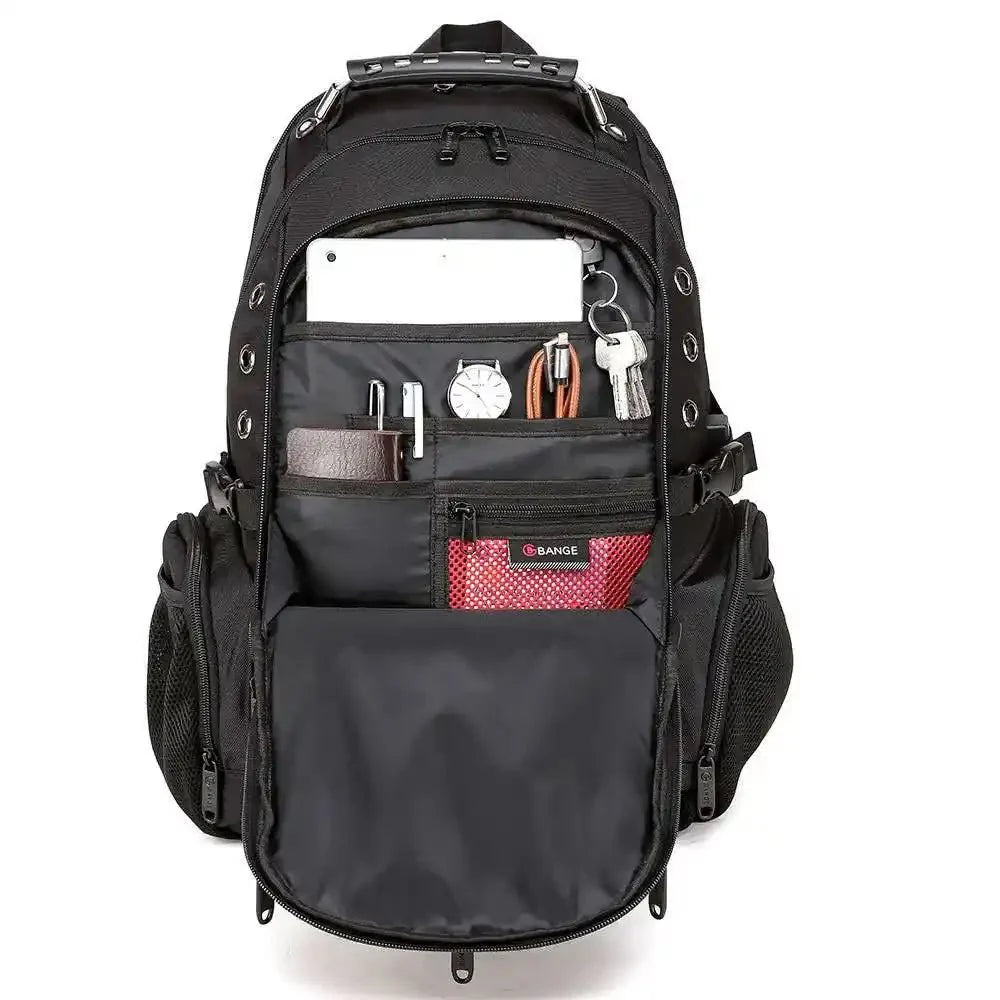 Backper Compass Waterproof Polyester Backpack — back panel