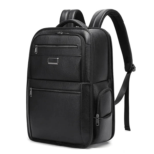Backper Vortex Laptop PU Leather Camera Backpack