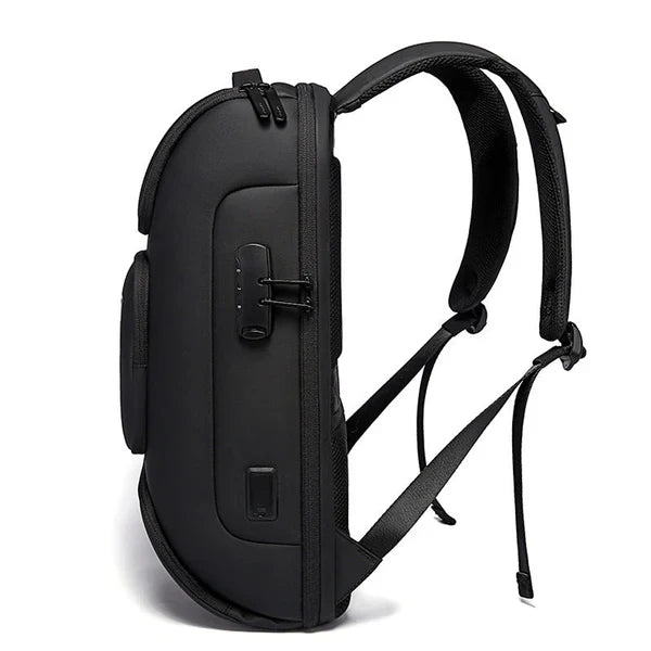 Backper Onyx Anti-Theft Nylon Backpack — side detail