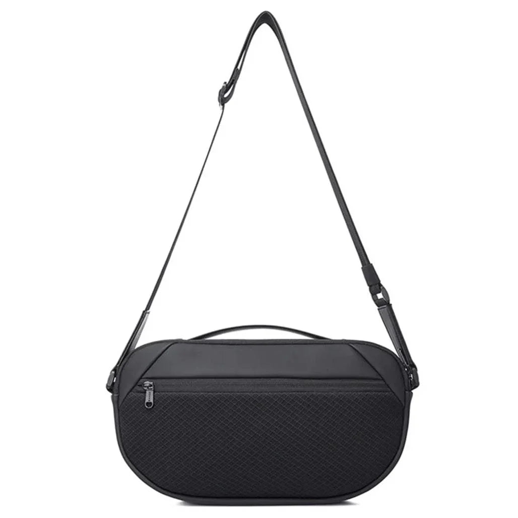 Backper Apex Modern Polyester Messenger Bag — back panel