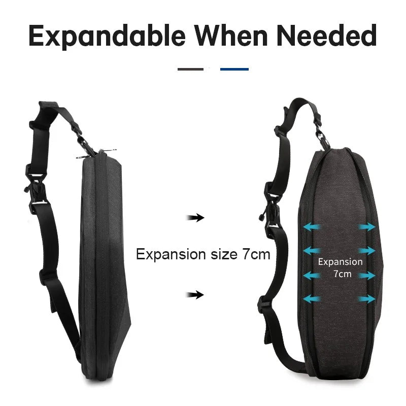 Backper Sol Modern Polyester Sling Bag — interior compartment