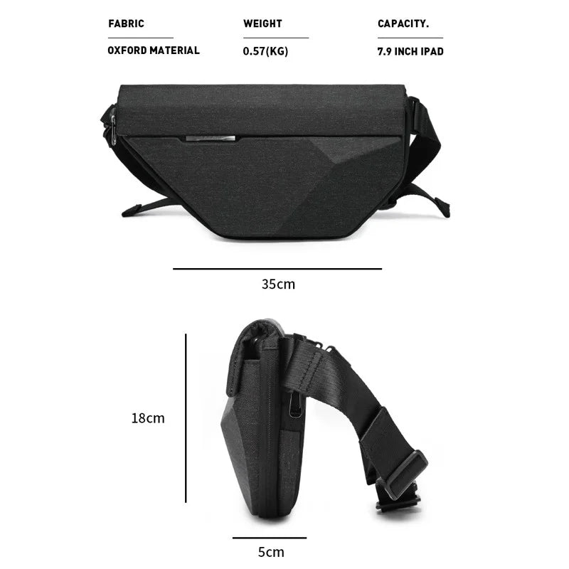 Backper Sol Modern Polyester Sling Bag — open view