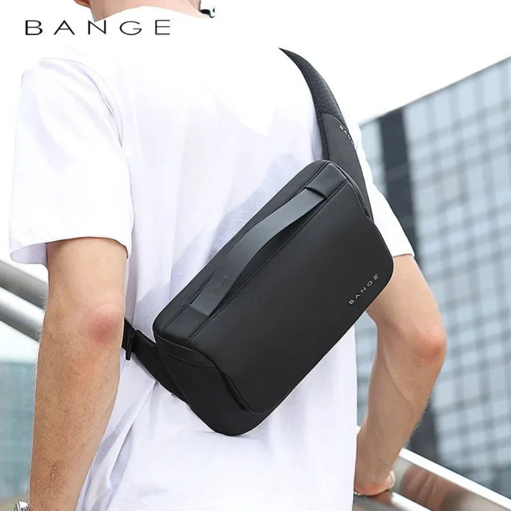 Backper Helios Anti-Theft Polyester Sling Bag — packed view