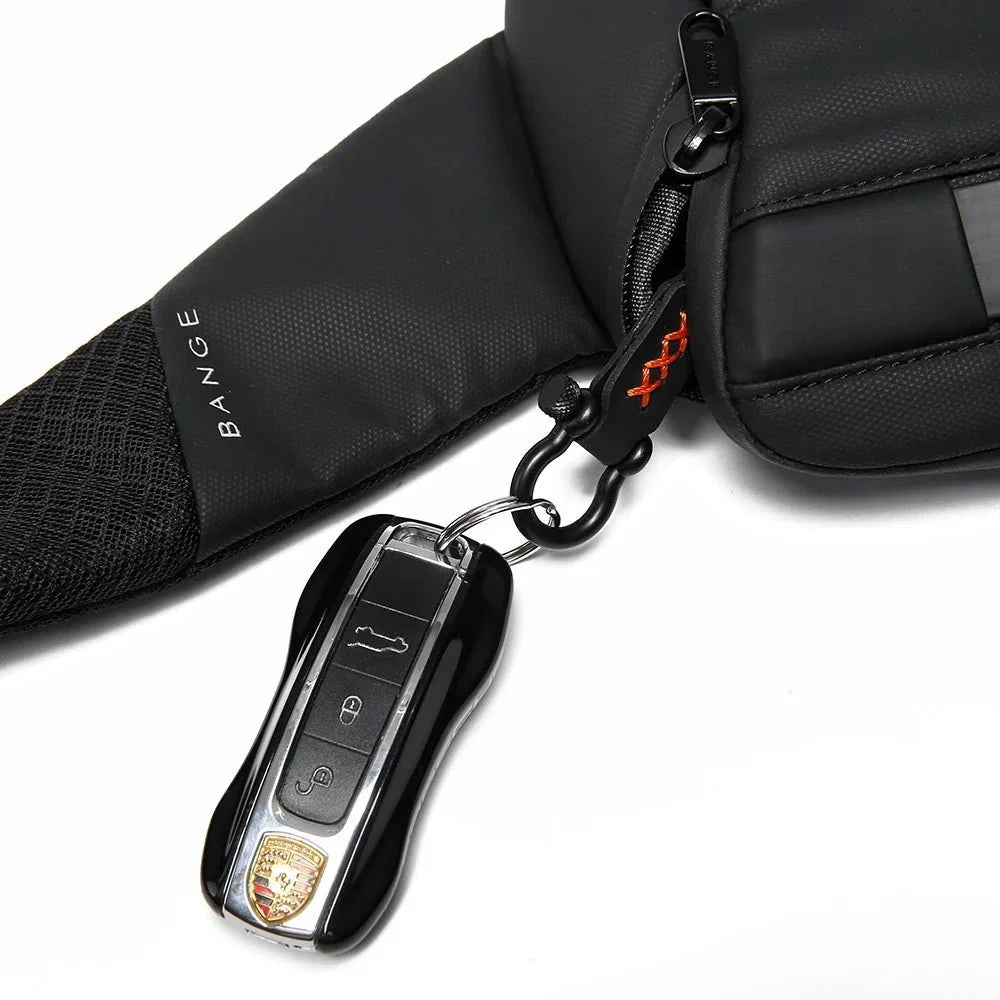 Backper Helios Anti-Theft Polyester Sling Bag — lifestyle shot