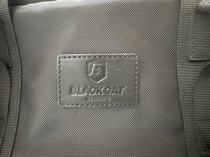 Custom-branded sample — embossed leather patch