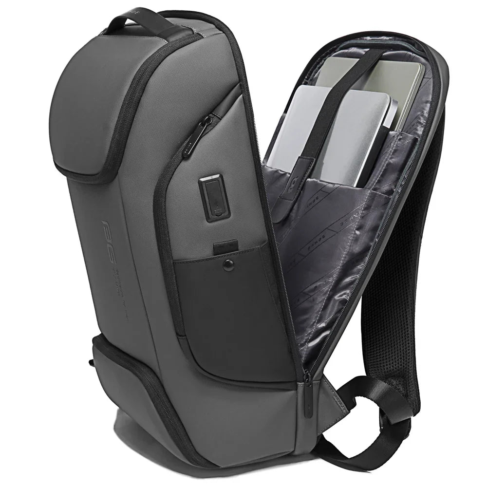 Backper Crystal Modern Polyester Backpack — zipper detail
