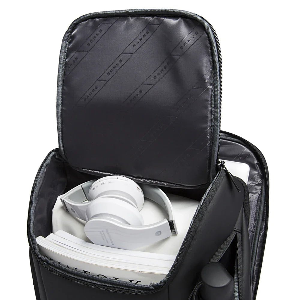 Backper Crystal Modern Polyester Backpack — in use