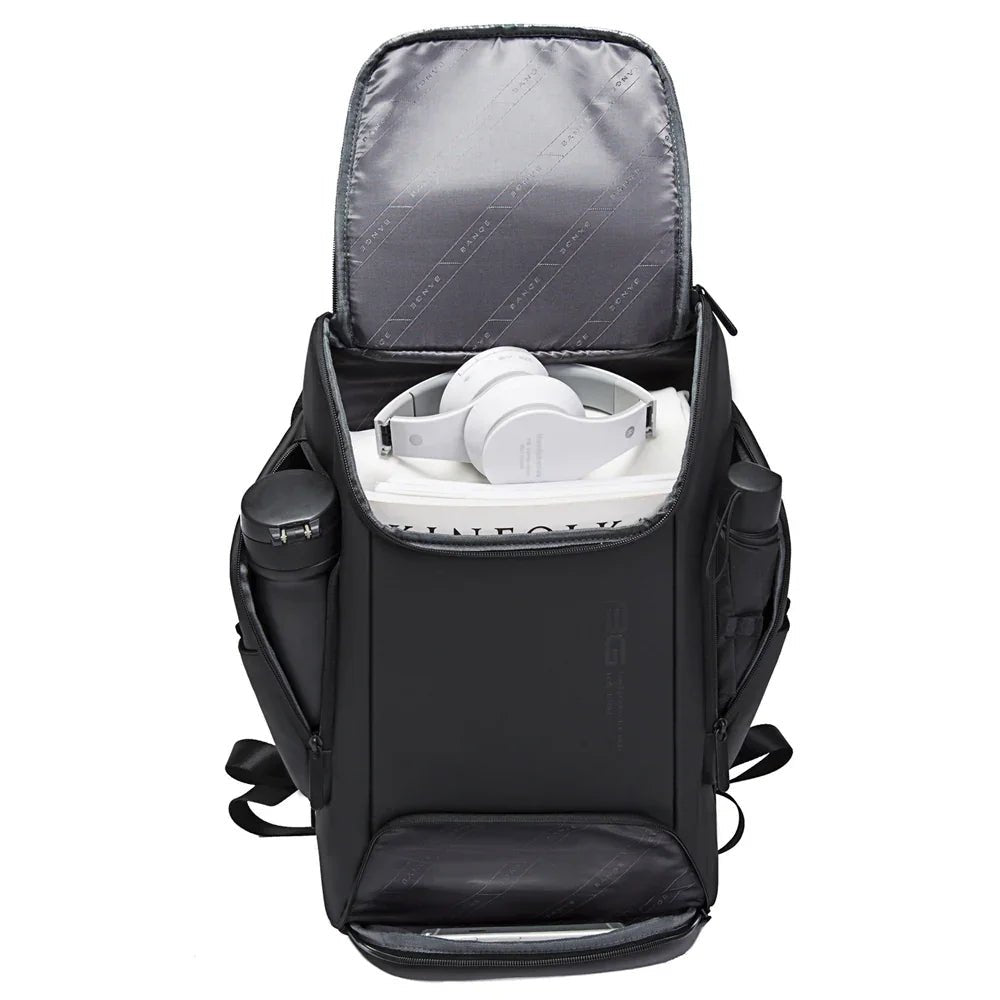 Backper Crystal Modern Polyester Backpack — open view