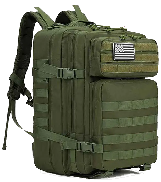 Hong BM-24M683 45L tactical backpack, OD green, cutout