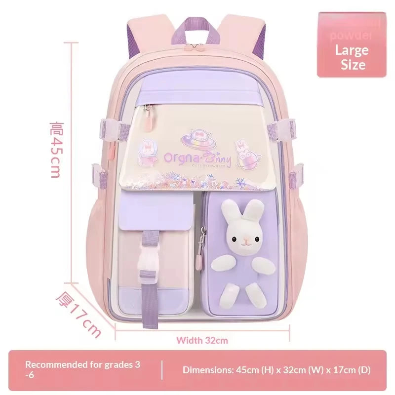 Keman KM-K001 Cartoon Girls School Backpack 2