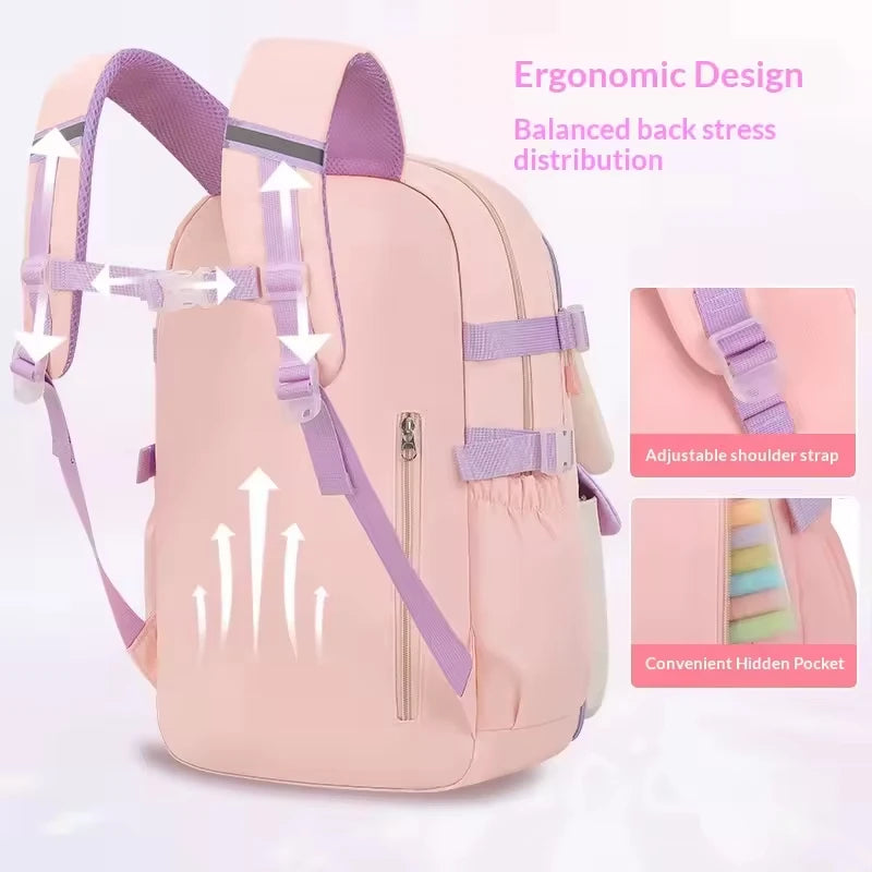 Keman KM-K001 Cartoon Girls School Backpack 3