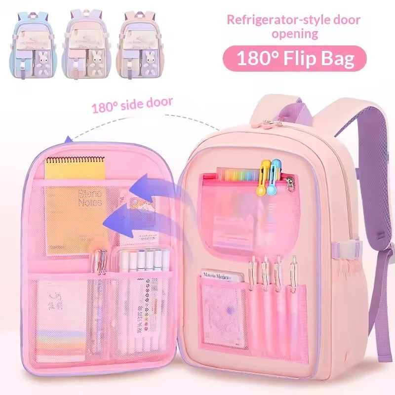 Keman KM-K001 Cartoon Girls School Backpack 5