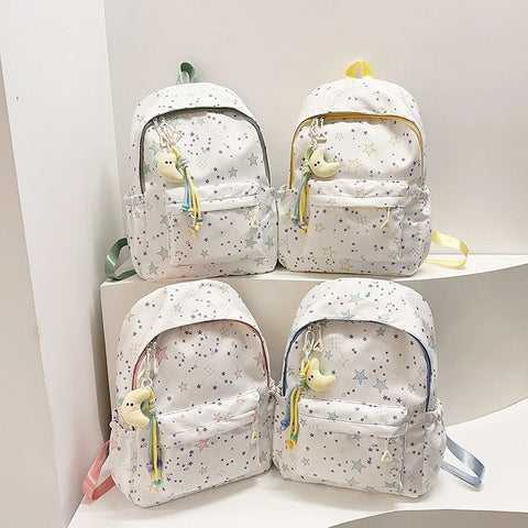 Keman KM-K005 Star-Print Kids Waterproof School Backpack