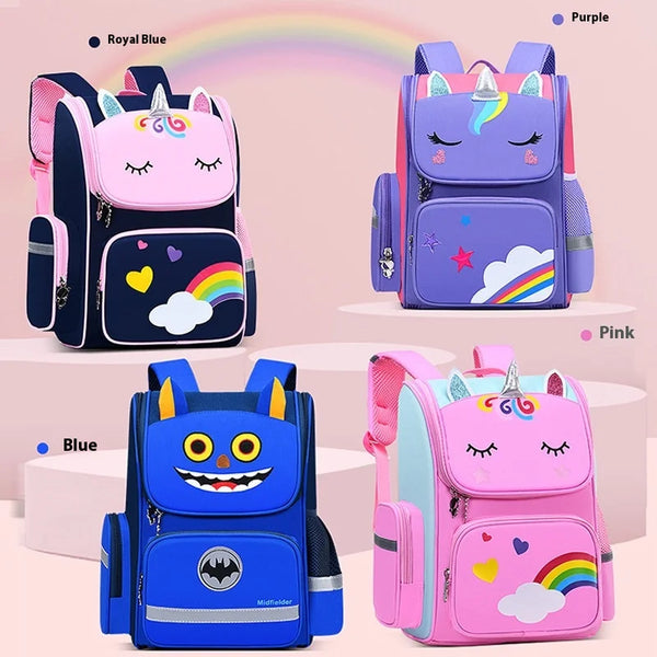 Keman KM-K025 Cartoon Kids Waterproof School Backpack 1