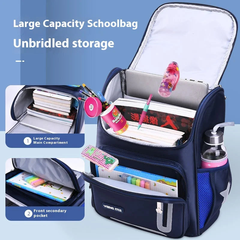 Keman KM-K026 Cartoon Boys Waterproof School Backpack 4