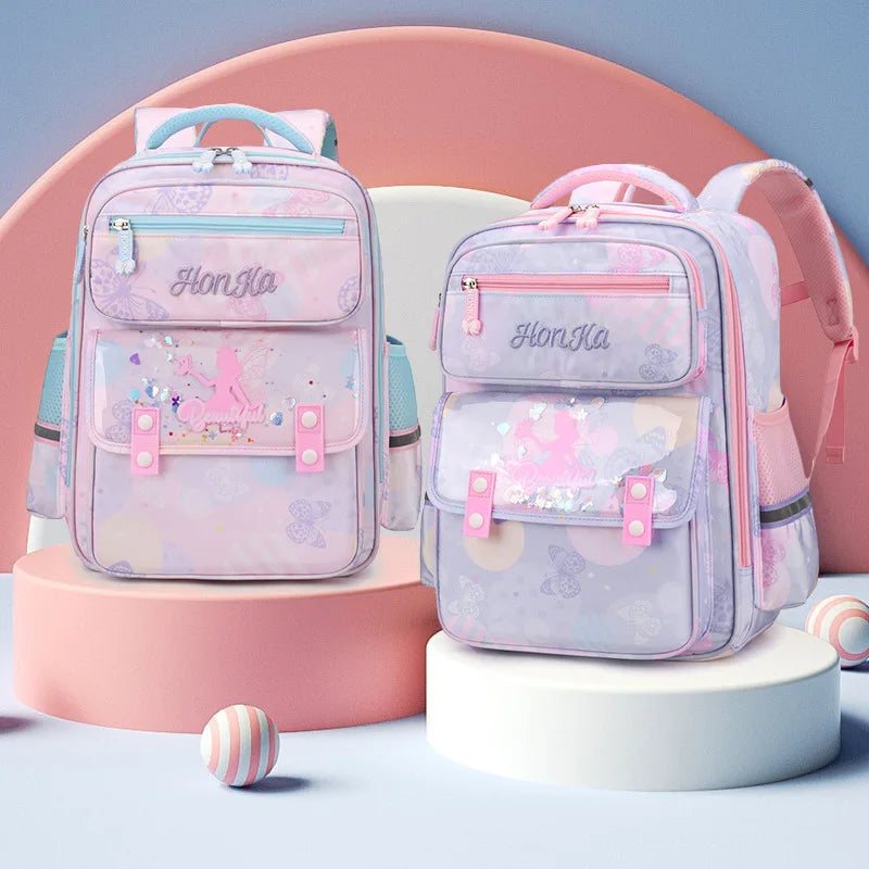 Keman KM-K027 Letter-Print Kids School Backpack 2