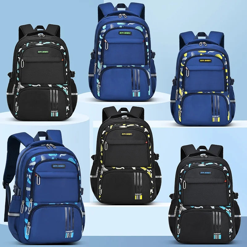 Keman KM-K028 Letter-Print Kids School Backpack 1