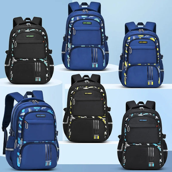 Keman KM-K028 Letter-Print Kids School Backpack 1