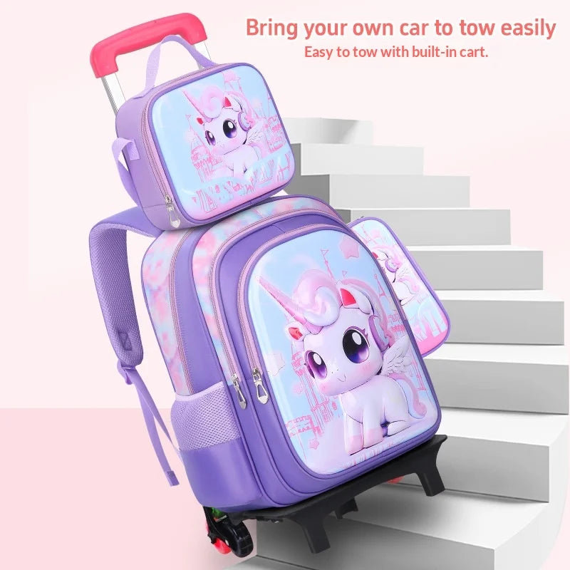 Keman KM-K029 Cartoon Kids Waterproof School Backpack 4
