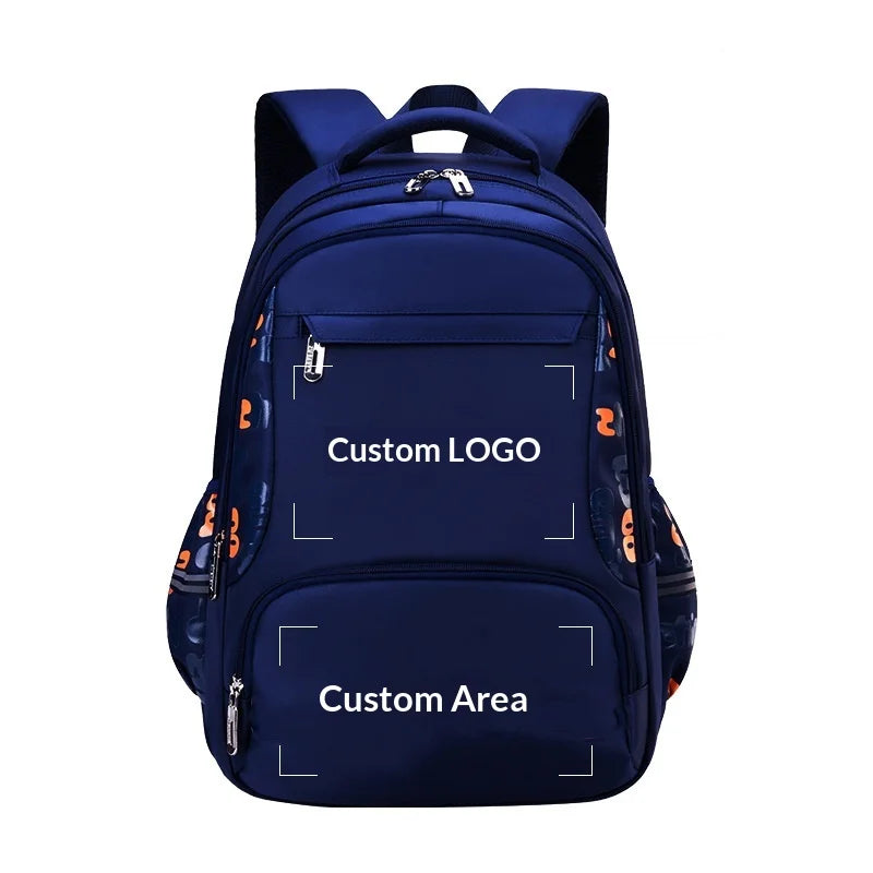 Keman KM-K030 Letter-Print Boys Lightweight School Backpack 5