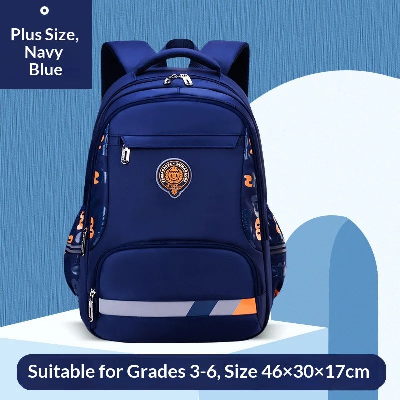 Keman KM-K030 Letter-Print Boys Lightweight School Backpack 6