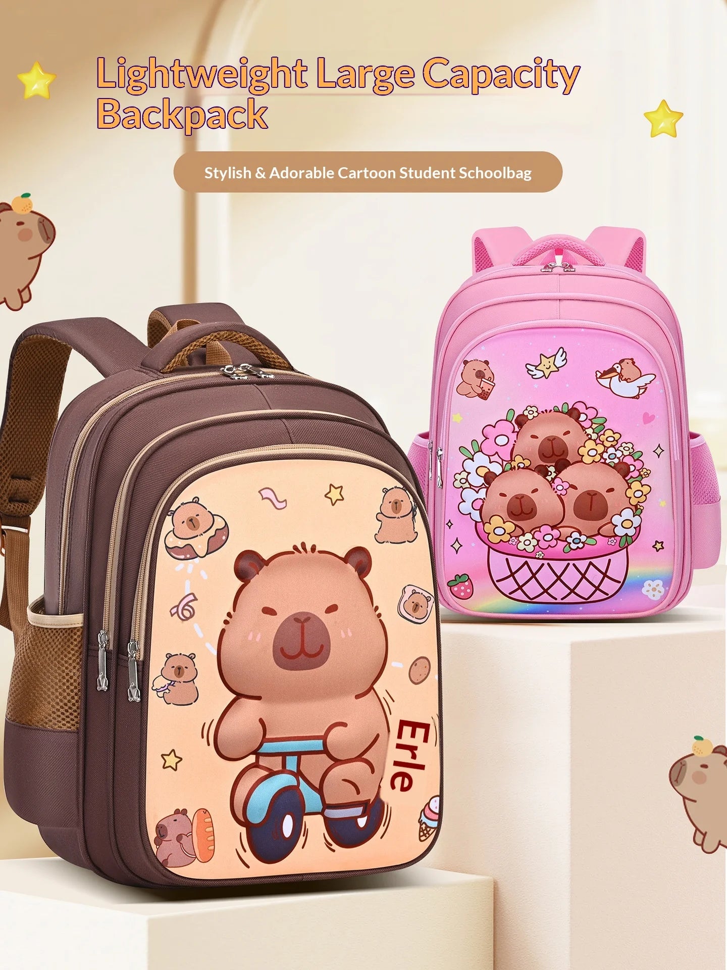 Keman KM-K031 Cartoon Girls School Backpack 1