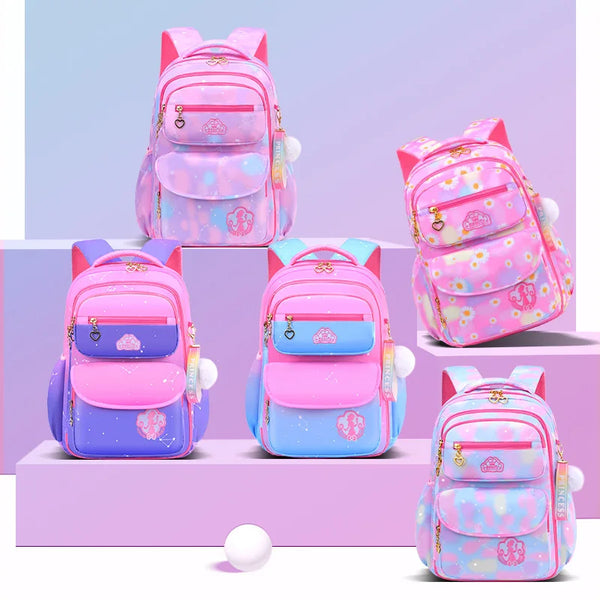 Keman KM-K032 Polka-Dot Kids School Backpack 1