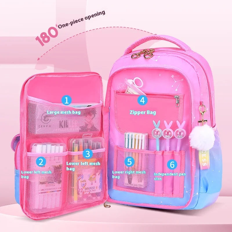 Keman KM-K032 Polka-Dot Kids School Backpack 2
