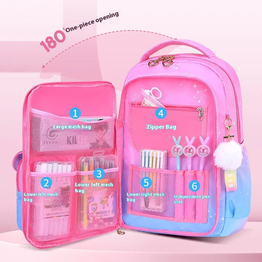 Keman KM-K032 Polka-Dot Kids School Backpack 2