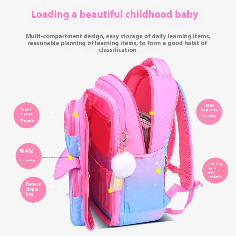 Keman KM-K032 Polka-Dot Kids School Backpack 3