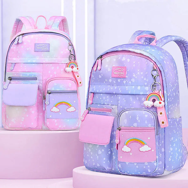 Keman KM-K033 Polka-Dot Kids Waterproof School Backpack 1