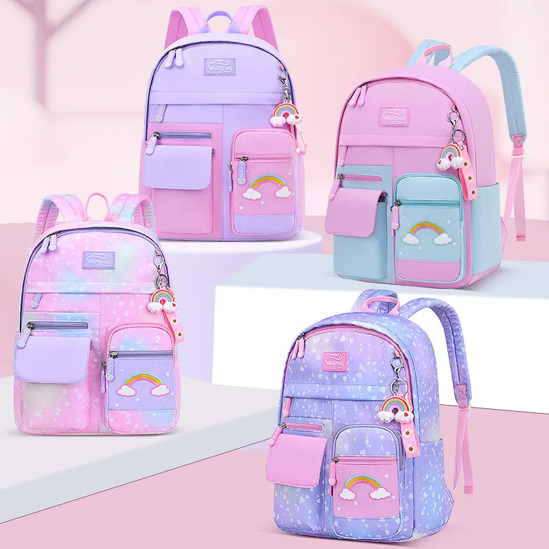 Keman KM-K033 Polka-Dot Kids Waterproof School Backpack 2