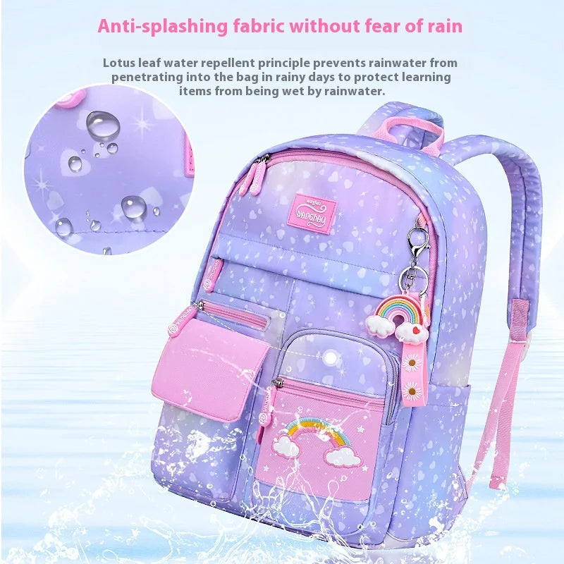 Keman KM-K033 Polka-Dot Kids Waterproof School Backpack 4