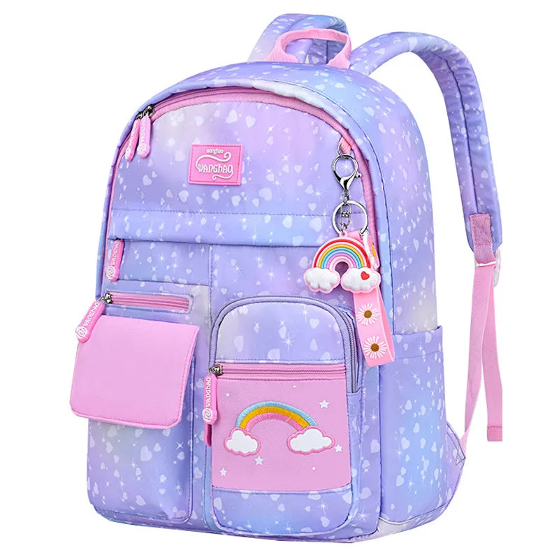 Keman KM-K033 Polka-Dot Kids Waterproof School Backpack 5