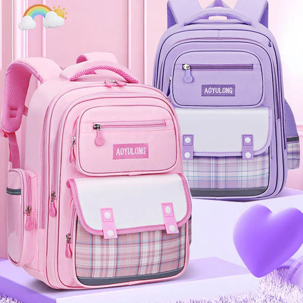 Keman KM-K034 Cartoon Girls Waterproof School Backpack 1