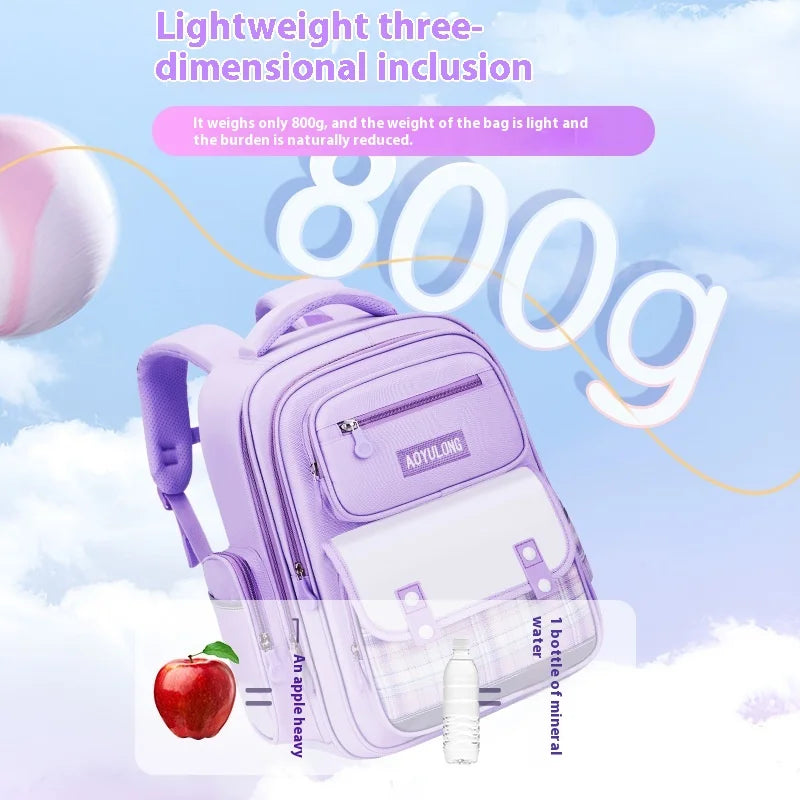 Keman KM-K034 Cartoon Girls Waterproof School Backpack 2