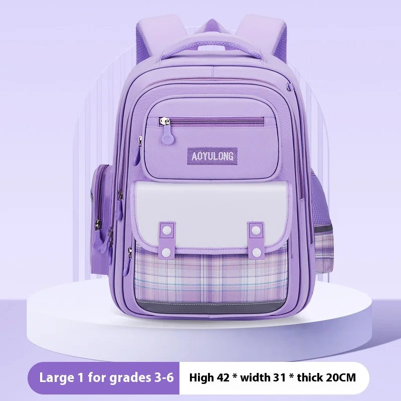 Keman KM-K034 Cartoon Girls Waterproof School Backpack 6