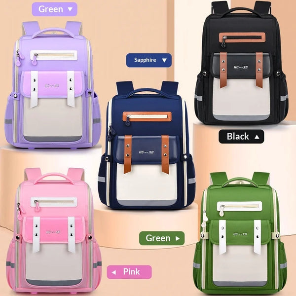 Keman KM-K039 Letter-Print Kids Lightweight School Backpack 1