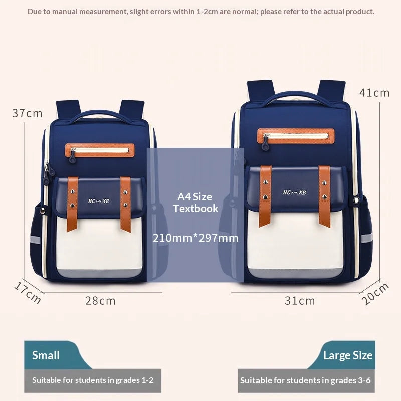 Keman KM-K039 Letter-Print Kids Lightweight School Backpack 2
