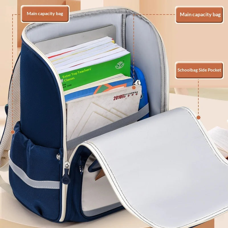 Keman KM-K039 Letter-Print Kids Lightweight School Backpack 3