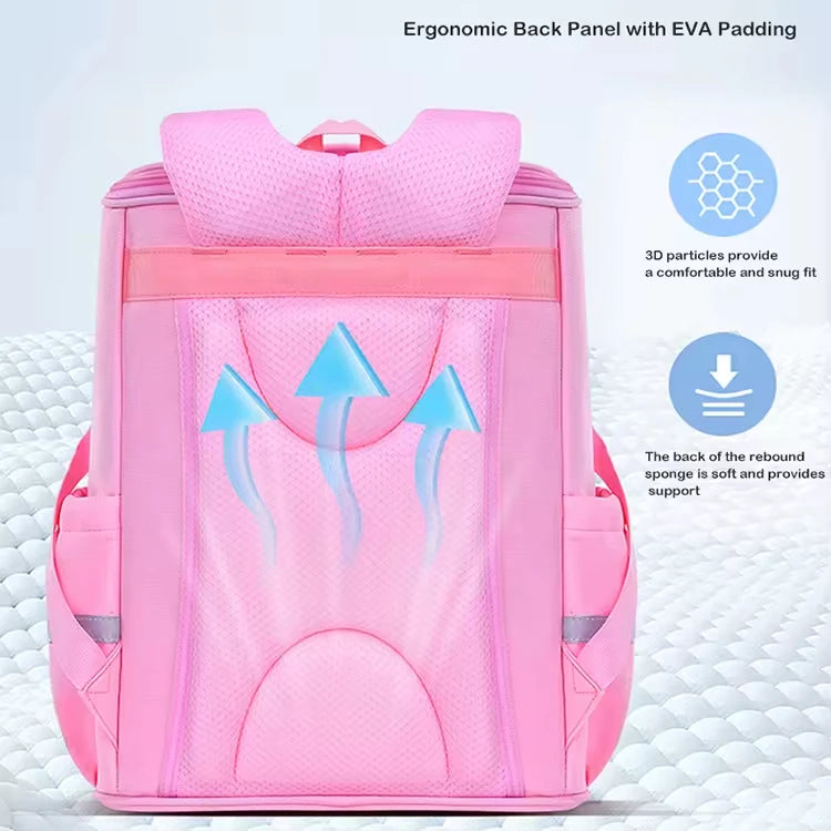 Keman KM-K041 Plaid Kids Waterproof School Backpack 6