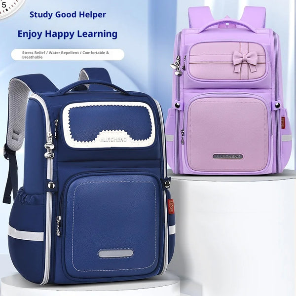 Keman KM-K042 Letter-Print Kids Lightweight School Backpack 1
