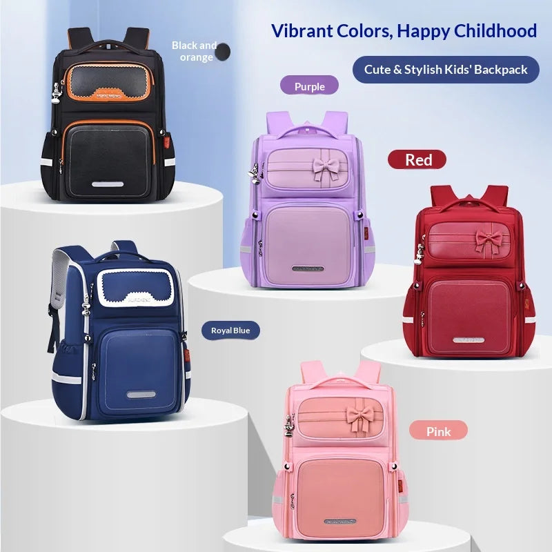 Keman KM-K042 Letter-Print Kids Lightweight School Backpack 2