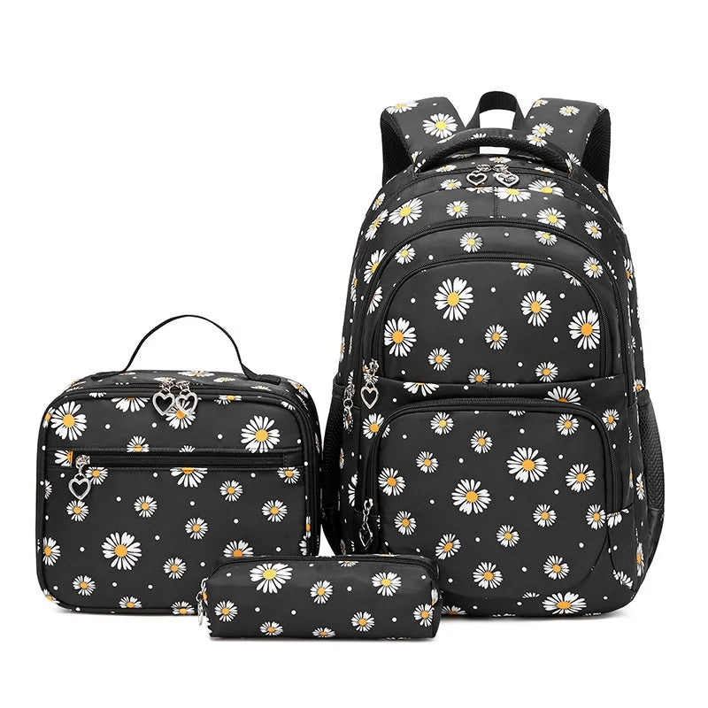 Keman KM-K043 Floral Girls School Backpack 5