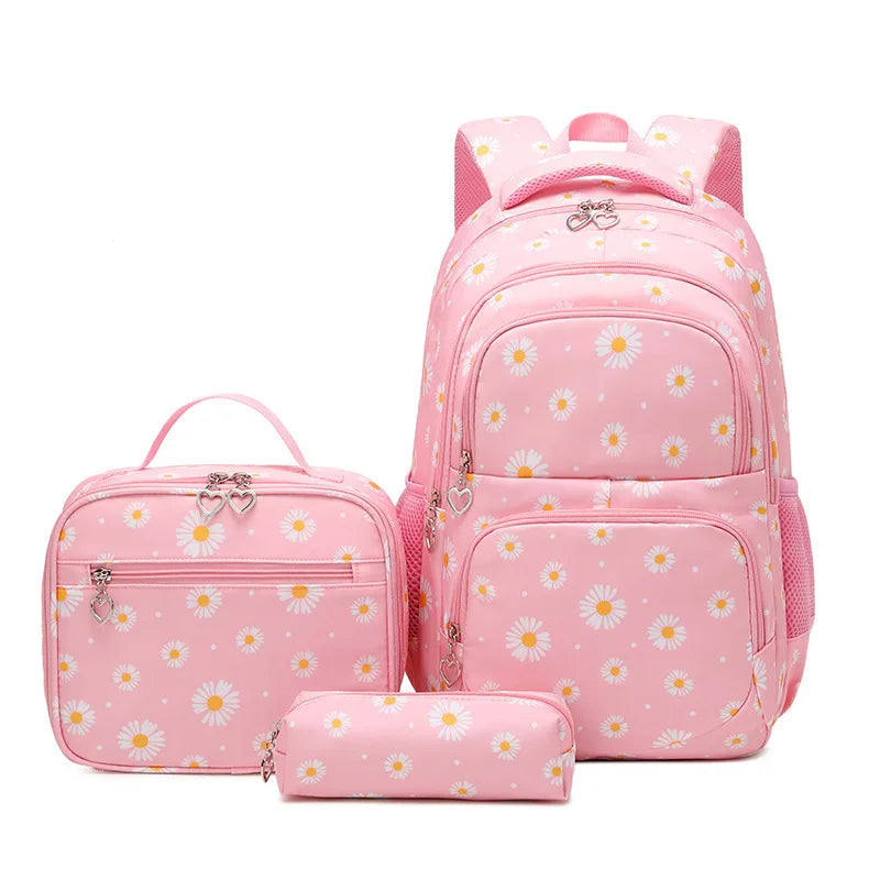 Keman KM-K043 Floral Girls School Backpack 6