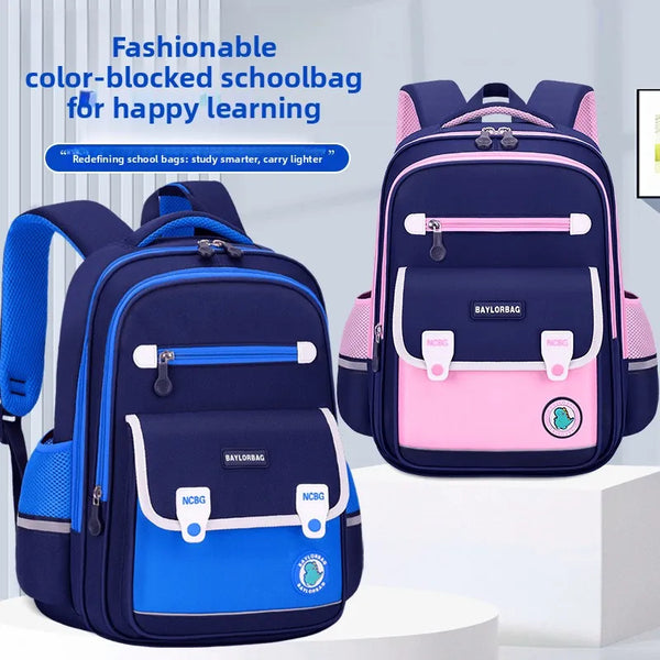 Keman KM-K047 Geometric Kids Waterproof School Backpack 1